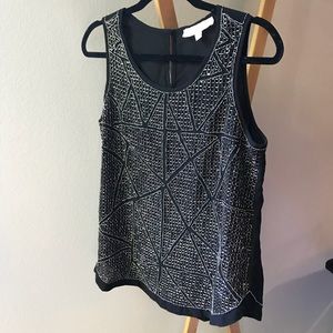 Beaded Black Top